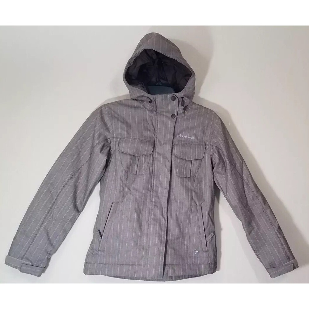 Columbia Jacket Women XS Omni-Tech Waterproof Brown Ski Outdoors‎ NWOT